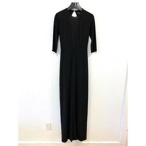 NEW Rachel Zoe Gown Dress Black Stretch Maxi 8